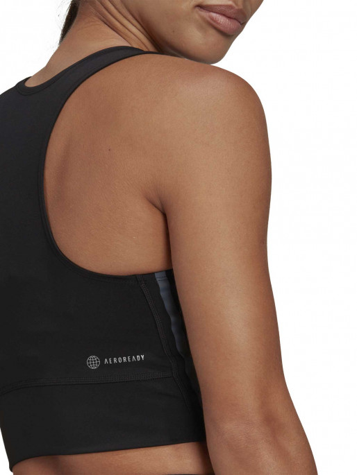 ADIDAS PERFORMANCE Run Icons 3-Stripes Cooler Running Crop Top