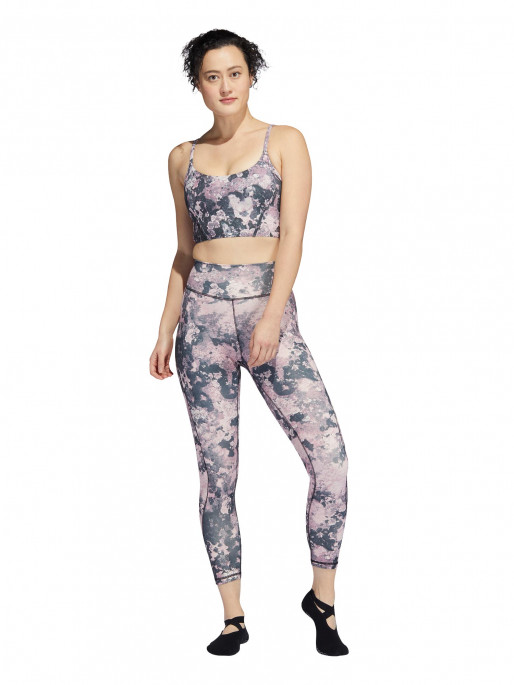 ADIDAS PERFORMANCE Yoga Light Support Long Line AOP Bra