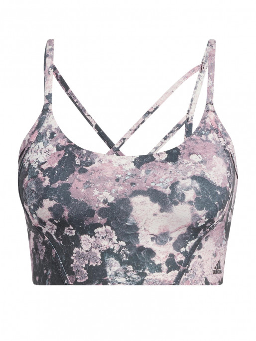 ADIDAS PERFORMANCE Yoga Light Support Long Line AOP Bra