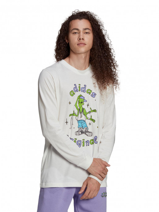 ADIDAS ORIGINALS Блуза Graphics Stoked Alien Long Sleeve