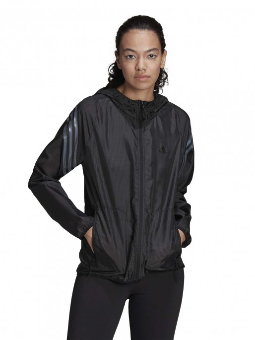 ADIDAS PERFORMANCE Run Icons 3-Stripes Hooded Running Windbreaker