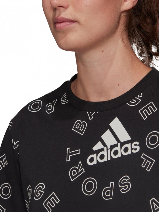 ADIDAS Тениска Essentials Logo Allover Print