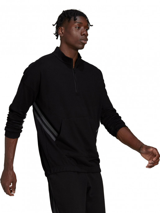 ADIDAS SPORTSWEAR TRVL Three Stripes 1/4 Zip Sweatshirt