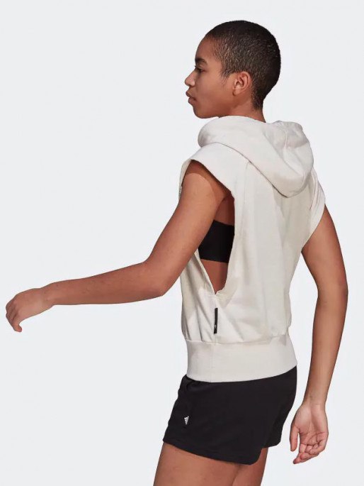 ADIDAS SPORTSWEAR Studio Lounge Summer Sleeveless Hooded Tee