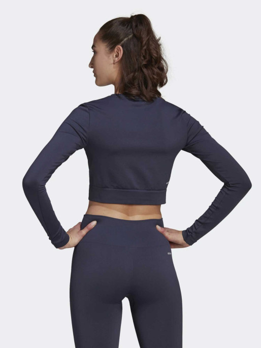 ADIDAS Блуза AEROKNIT Seamless Fitted Cropped Long-Sleeve