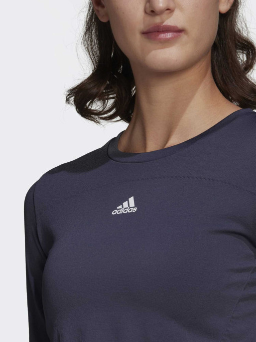 ADIDAS Блуза AEROKNIT Seamless Fitted Cropped Long-Sleeve