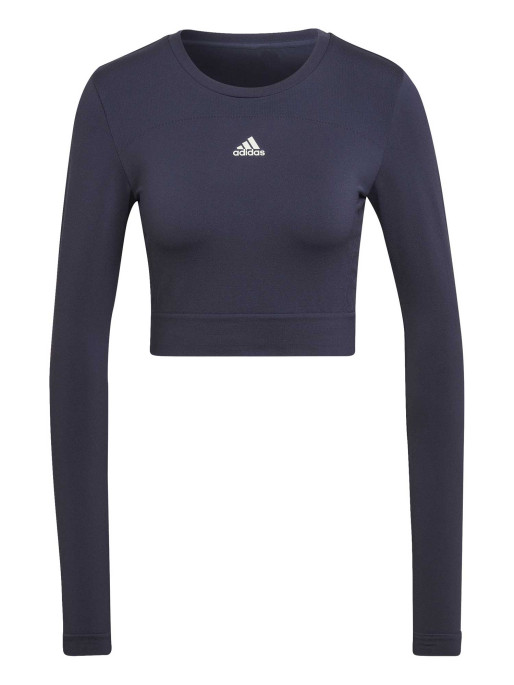 ADIDAS Блуза AEROKNIT Seamless Fitted Cropped Long-Sleeve