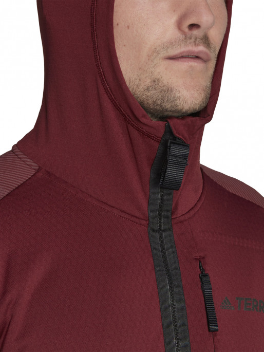 ADIDAS PERFORMANCE Terrex Tech Flooce Hooded Hiking Fleece Jacket