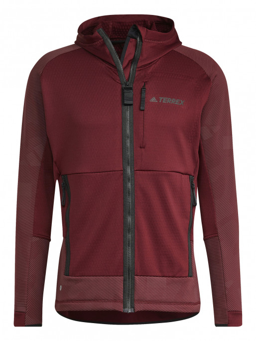 ADIDAS PERFORMANCE Terrex Tech Flooce Hooded Hiking Fleece Jacket