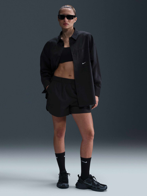 NIKE Women's W NSW NK CHLL PPLN LS Button Top