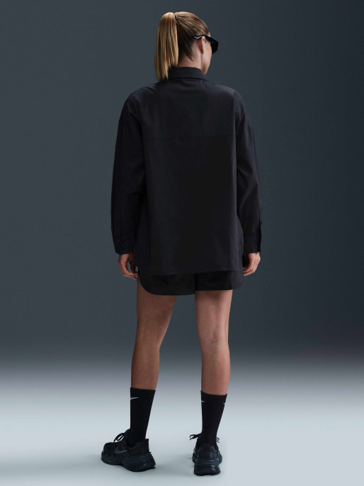 NIKE Women's W NSW NK CHLL PPLN LS Button Top