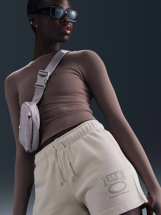 NIKE Women's Shorts W NSW CLUB FLC FT MR 4 GX SHT