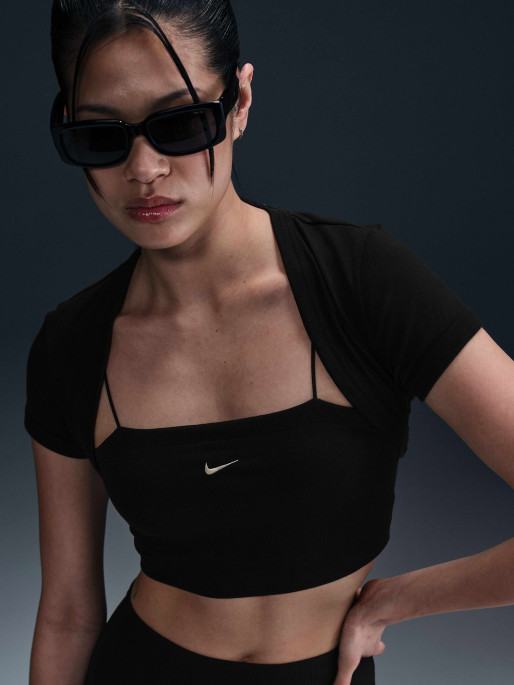 NIKE T-shirt W NSW NK CHLL KNT MRIB 2N1 CRP