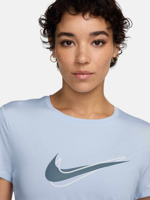 NIKE Women's T-shirt W NK ONE SWSH HBR DF SS TOP