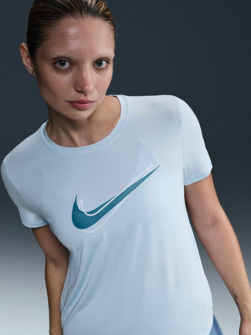 NIKE Women's T-shirt W NK ONE SWSH HBR DF SS TOP