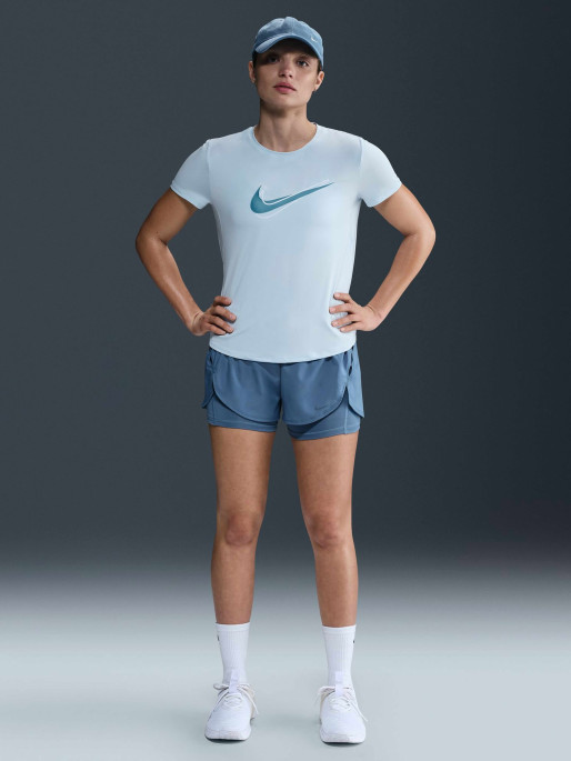 NIKE Women's T-shirt W NK ONE SWSH HBR DF SS TOP