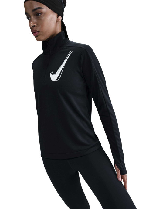 NIKE Bluza W Nk Swsh Hbr Hz Mid
