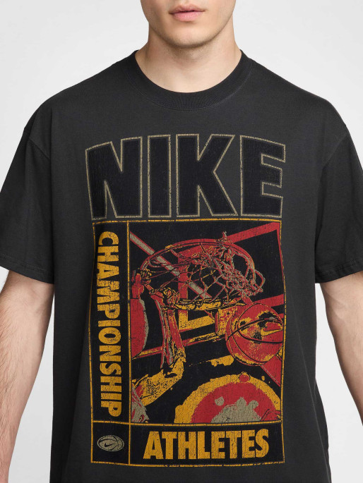 NIKE Κοντομάνικη Μπλούζα Off Noir