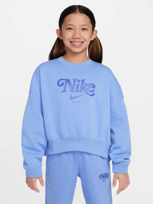 NIKE Bluza G Nsw Trend Flc Crp Crew