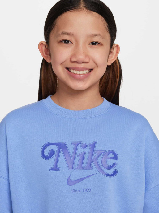 NIKE Bluza G Nsw Trend Flc Crp Crew