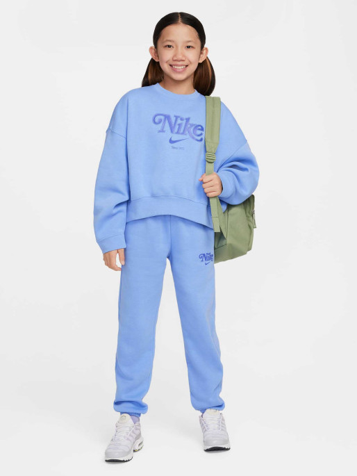 NIKE Bluza G Nsw Trend Flc Crp Crew