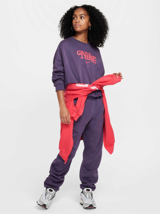 NIKE Bluza G Nsw Trend Flc Crp Crew