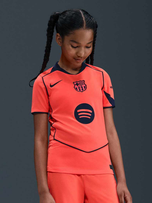 NIKE Παιδική Κοντομάνικη Μπλούζα FCB Y NK DF JSY SS STAD 3R 25/26