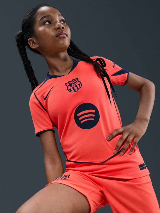 NIKE Παιδική Κοντομάνικη Μπλούζα FCB Y NK DF JSY SS STAD 3R 25/26