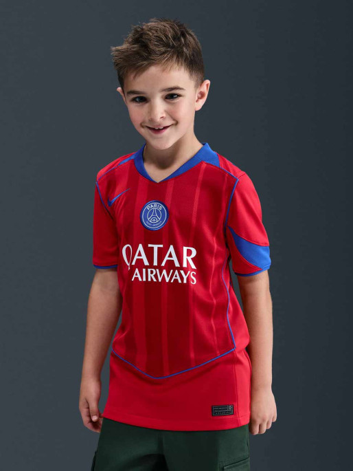 NIKE Παιδική Κοντομάνικη Μπλούζα PSG Y NK DF JSY SS STAD 3R 25/26