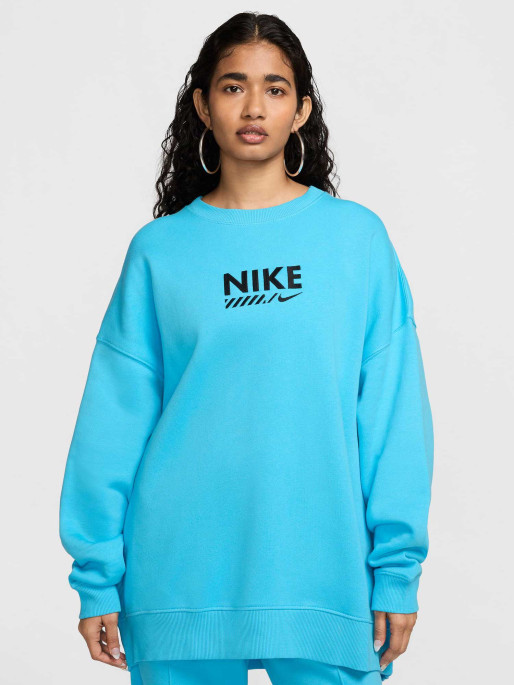 NIKE Bluza W Nsw Flc Os Crew Gls
