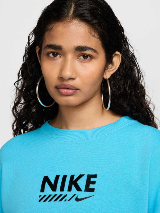 NIKE Bluza W Nsw Flc Os Crew Gls