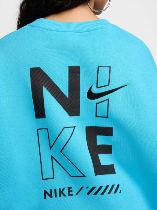 NIKE Bluza W Nsw Flc Os Crew Gls