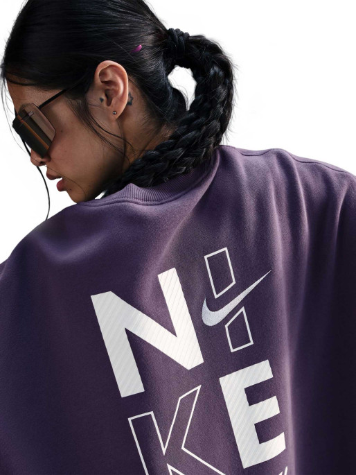 NIKE Bluza W Nsw Flc Os Crew Gls