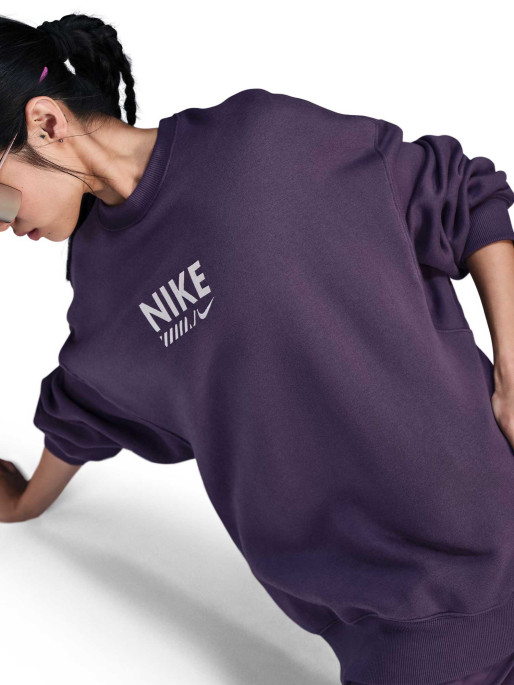 NIKE Bluza W Nsw Flc Os Crew Gls