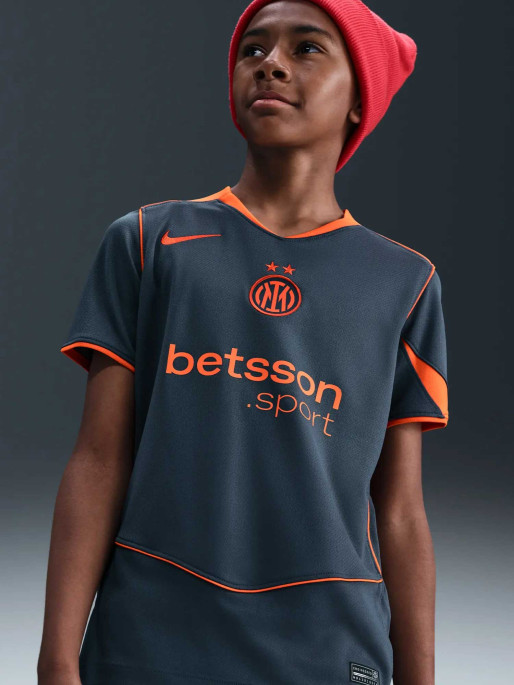NIKE Παιδική Κοντομάνικη Μπλούζα INTER Y NK DF JSY SS STAD 3R 25/26