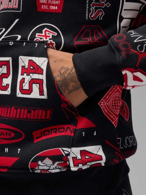 JORDAN M J ESS AOP FLC PO Hoodie