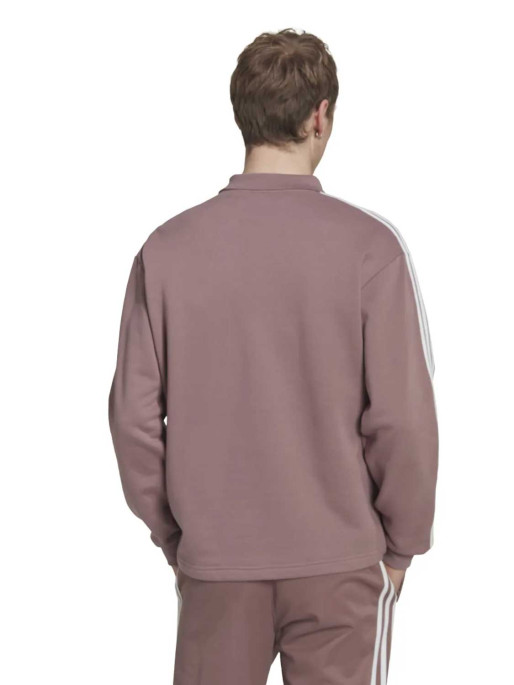 ADIDAS Adicolor 3-Stripes Long Sleeve Polo Sweatshirt