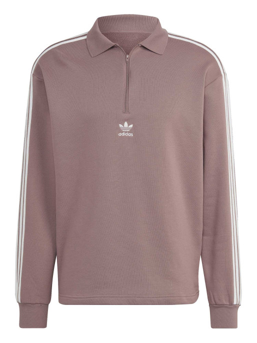 ADIDAS Adicolor 3-Stripes Long Sleeve Polo Sweatshirt