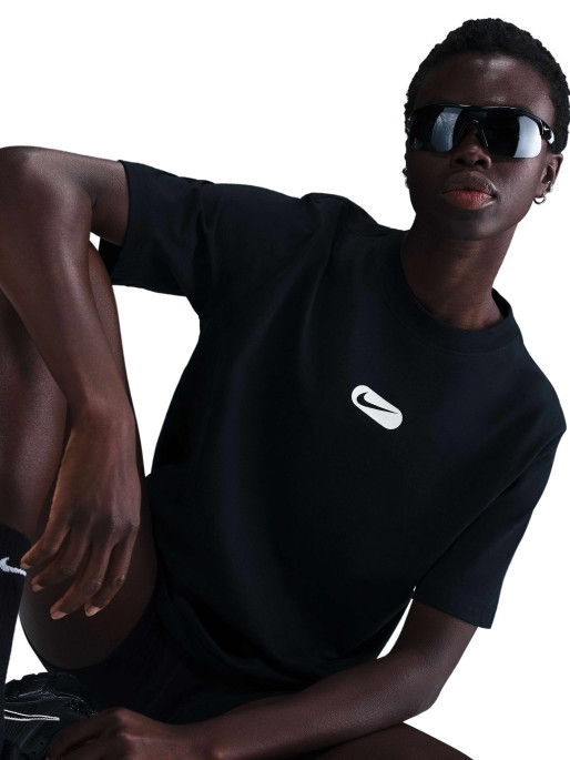 NIKE Tricou W Nsw Club Ss Oc Swoosh