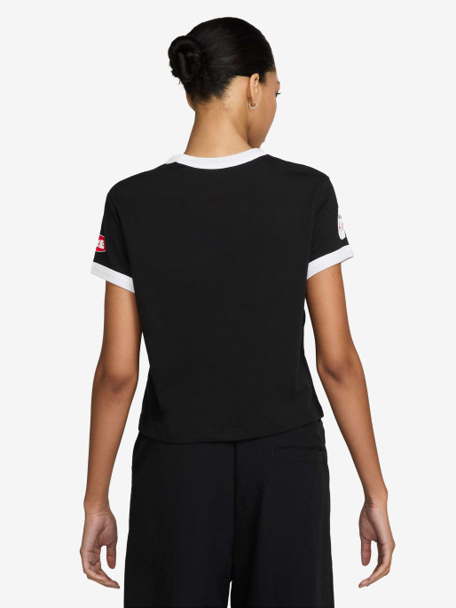 NIKE Tricou W Nsw Club Ss Moto Rgr