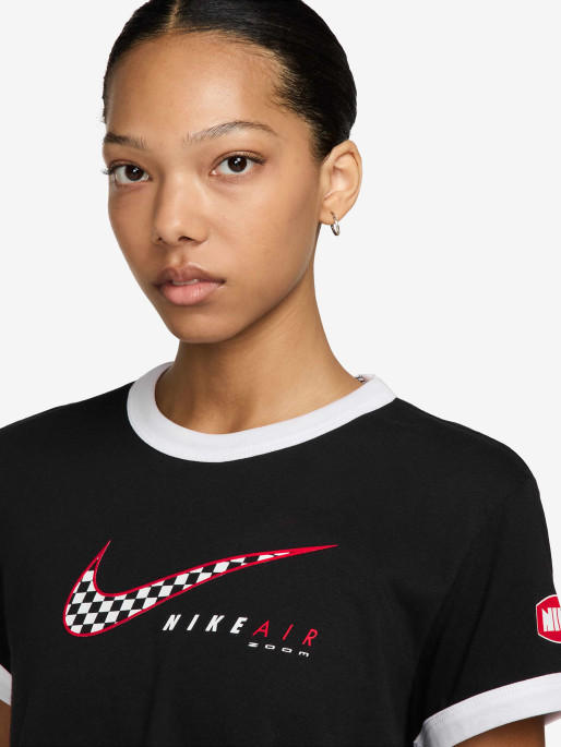 NIKE Tricou W Nsw Club Ss Moto Rgr