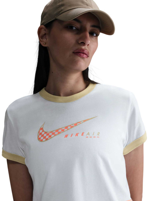 NIKE T-shirts W NSW CLUB SS TEE MOTO RGR