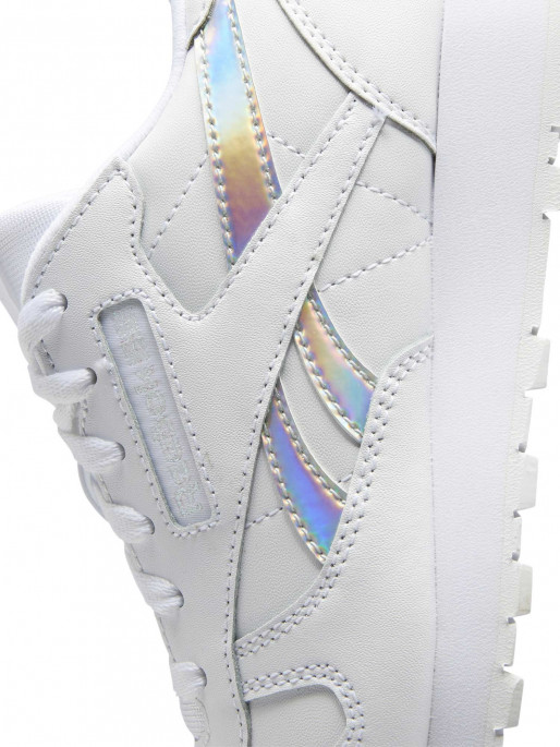 reebok classic leather skull grey white iridescent