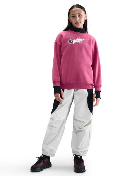 NIKE Bluza juniori G Nsw Club Flc Ovrszd Crew Gx