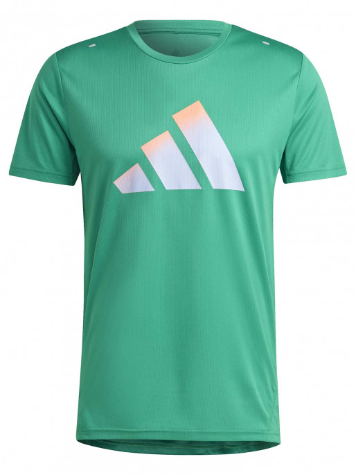ADIDAS PERFORMANCE Κοντομάνικη Μπλούζα Run Icons 3 Bar Logo