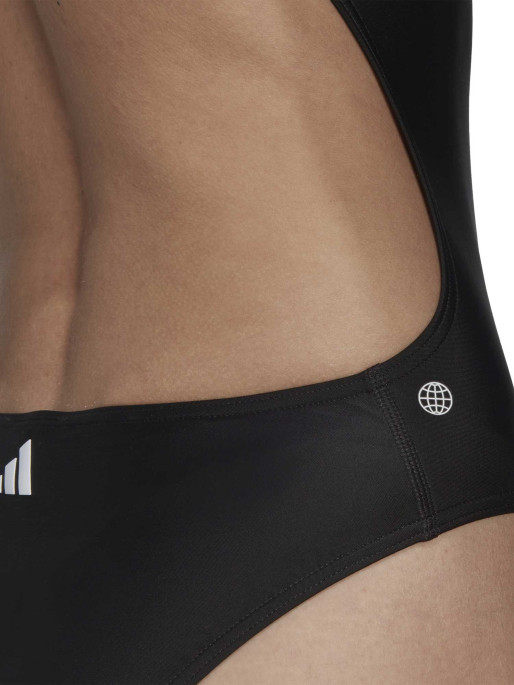 ADIDAS PERFORMANCE 3 Bar Logo Print Swimsuit