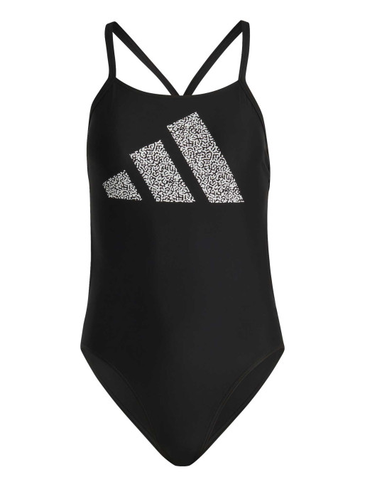 ADIDAS PERFORMANCE 3 Bar Logo Print Swimsuit