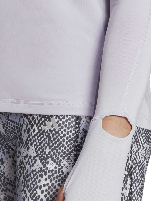 ADIDAS PERFORMANCE Fast Running Half-Zip Long-Sleeve Top