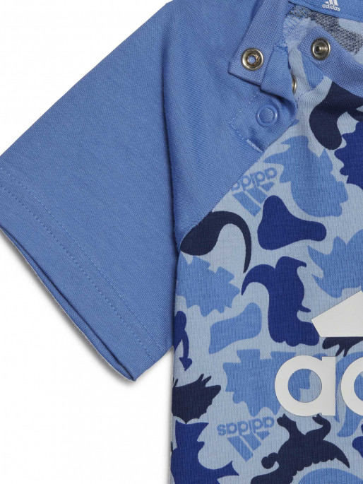 ADIDAS Dino Camo Allover Print Tee and Short Set
