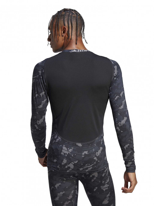 ADIDAS PERFORMANCE Bluza Techfit Allover Print Training